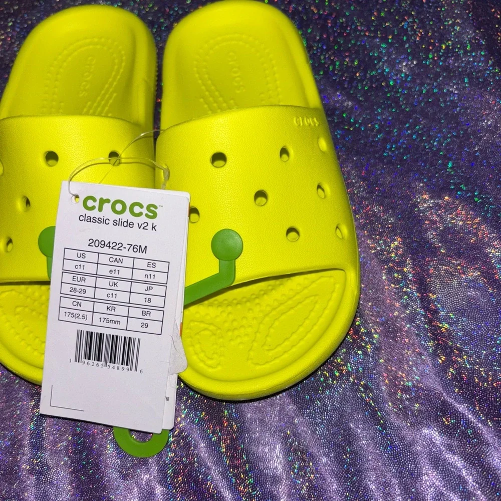 Kids Citrus Croc Slides